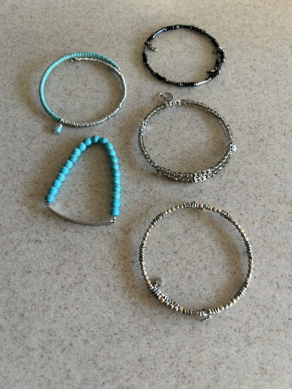 Keep Collective Bracelets Lot of 5 Multi color  Preowned
